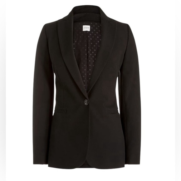 J. Crew - Ruby Classic Preppy Black Blazer Sz 0 - Picture 1 of 8